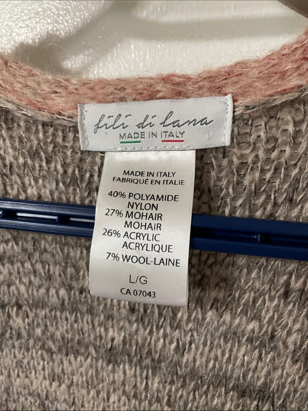 Fili di Lana Mohair Blend Cardigan Size Large - Picture 2 of 7